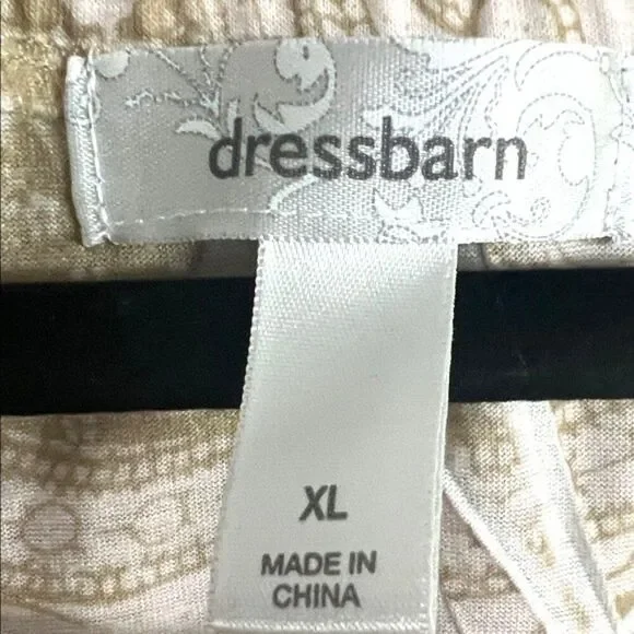 Dress Barn  Floral  Bat Wing Sleeve Scoop Neck Top Shirt. - Size XL - Picture 4 of 7